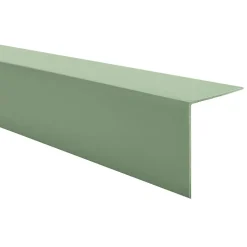 QUEST Cornière PVC 20x20 mm de protection et de décoration, baguette d'angle de finition, profilé L, KT, rigide, vert clair, 150 c