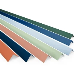 QUEST Cornière PVC 20x20 mm de protection et de décoration, baguette d'angle de finition, profilé L, KT, rigide, vert clair, 150 c