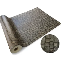 Revêtement de sol PVC 3D Moonlight Vinyle Cobble 200 x 350 cm - Floordirekt