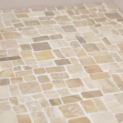 Revêtement mosaïque en pierre marbre et onyx