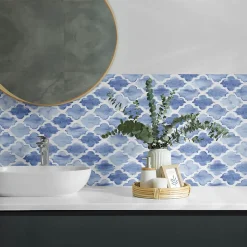 Revêtement Mural PVC Wallfluent 100x50 cm Motif Zébré 1 pièce