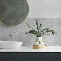 Revêtement Mural PVC Wallfluent 100x50 cm Motif Avec Des Pierres En Arrière-Plan 1 pièce