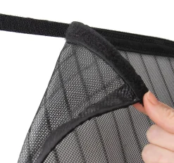 Rideau Moustiquaire aimanté - L130 x H215cm - Noir