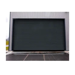 Rideau Métallique Gris RAL7016 Motorisé 380V Lames Pleines 9/10ème L10500 H4500