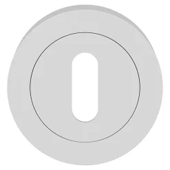 Rosace de fonction rond à visser à serrure GoodHome Duod mat blanc Ø50mm