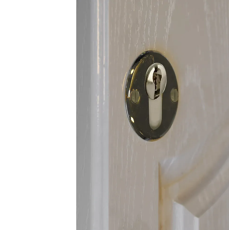 Rosace de fonction rond à visser GoodHome brillant or Ø48mm