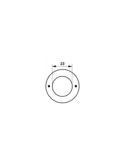Rosace pour cylindre diamètre 23mm, laiton - THIRARD