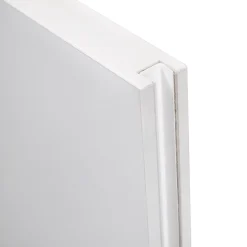 Schulte porte coulissante complète bois -102x220cm - bois blanc - poignée cuvette ronde + double softclose