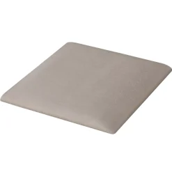 Set de 4 coussins muraux Carpino en velours 30 x 30 cm gris clair neu.haus