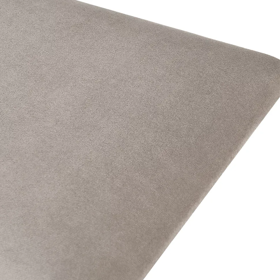 Set de 4 coussins muraux Carpino en velours 30 x 30 cm gris clair neu.haus