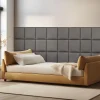 Set de 4 coussins muraux Carpino en velours 30 x 30 cm gris foncé neu.haus