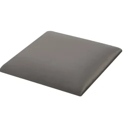 Set de 4 coussins muraux Carpino en velours 30 x 30 cm gris foncé neu.haus