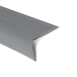 Seuil d'escalier Toronto PVC Montage avec ou sans perçage 40 x 25 mm Gris Longueur: 100 cm