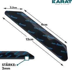 Sous-couche antidérapante pour tapis Louis 2,5 x 13 cm 24 pièces - Floordirekt