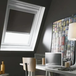 Store fenêtre de toit occultant compatible VELUX K 61x78cm MK04 gris anthracite - MADECO