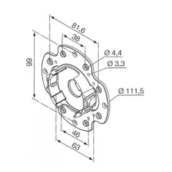 SUPPORT POUR JOUE ZF POUR MOTEUR ERA