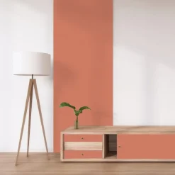 Tablette mélaminée Ninna couleur terracotta 250x50x1.8 Cm
