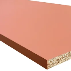 Tablette mélaminée Ninna couleur terracotta 250x50x1.8 Cm