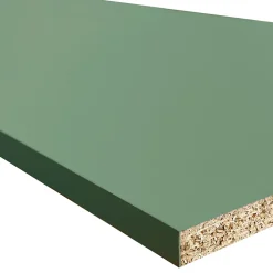 Tablette mélaminée Ninna couleur vert olive 250x50x1.8 Cm