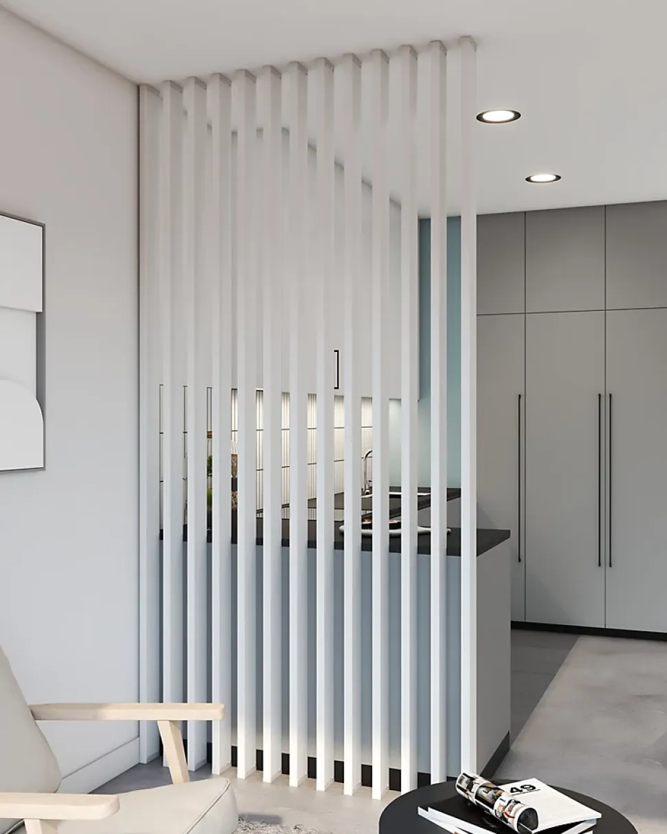 Tasseau Claustra MDF blanc à peindre l.8,8 x L.280 cm