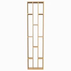 Tasseau Claustra étagères MDF revêtu papier imprimé chêne L.60 x H.250 cm