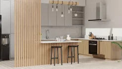 Tasseau décoratif imitation chêne Saragosse l.3 x L.280 cm vendu par 4 pièces