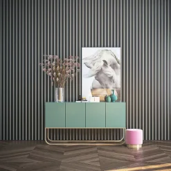 Tasseau décoratif placage noir 3 x 280 cm vendu par 4 pièces