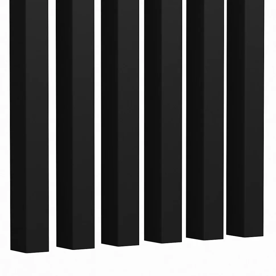 Tasseau décoratif placage noir 3 x 280 cm vendu par 4 pièces