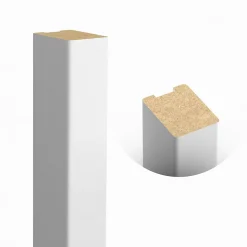 Tasseau décoratif placage blanc 3 x 280 cm vendu par 4 pièces