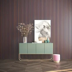 Tasseau décoratif placage papier imitation chêne athénien 3 x 280 cm vendu par 4 pièces