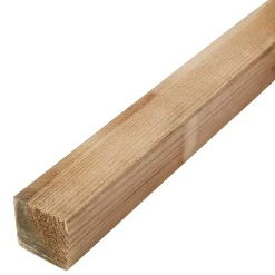 Tasseau traité bois blanc 60 x 60 mm L.2,4 m