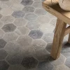 Tomette hexagonale Pierre d'Egypte Grise 14x14x2 cm - Intérieur et Extérieur (lot de 1 m²) - RO'MA NATURE