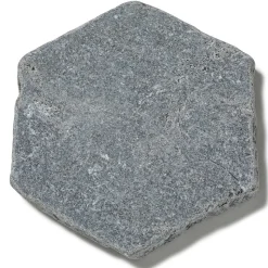 Tomette hexagonale Pierre d'Egypte Grise 14x14x2 cm - Intérieur et Extérieur (lot de 1 m²) - RO'MA NATURE