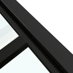 Verrière - 4 Vitrages - L: 157cm H: 105cm - Acier Ultra Fin - Noir Mat (RAL 9005) - Livrée Montée