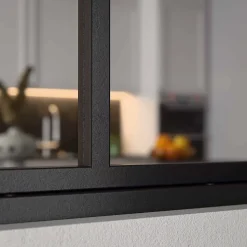 Verrière 2 Carreaux - Déjà Montée - Noir Mat