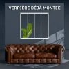 Verrière 4 Carreaux - Déjà Montée - Blanc