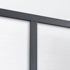 Verrière 2 carreaux opaques, coloris noir mat H108 x l.63cm