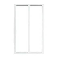 Verrière 2 carreaux transparents, coloris blanc H108 x l.63cm