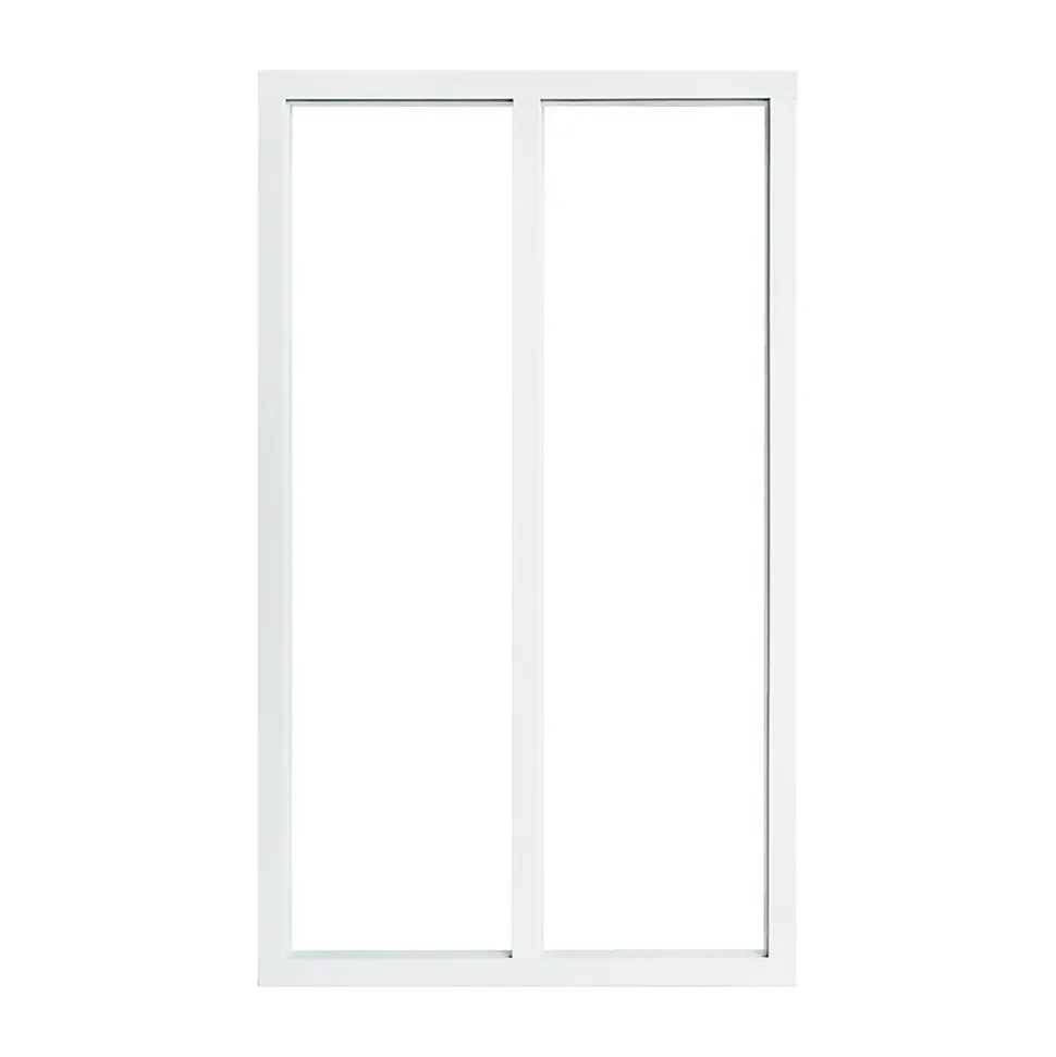 Verrière 2 carreaux transparents, coloris blanc H108 x l.63cm