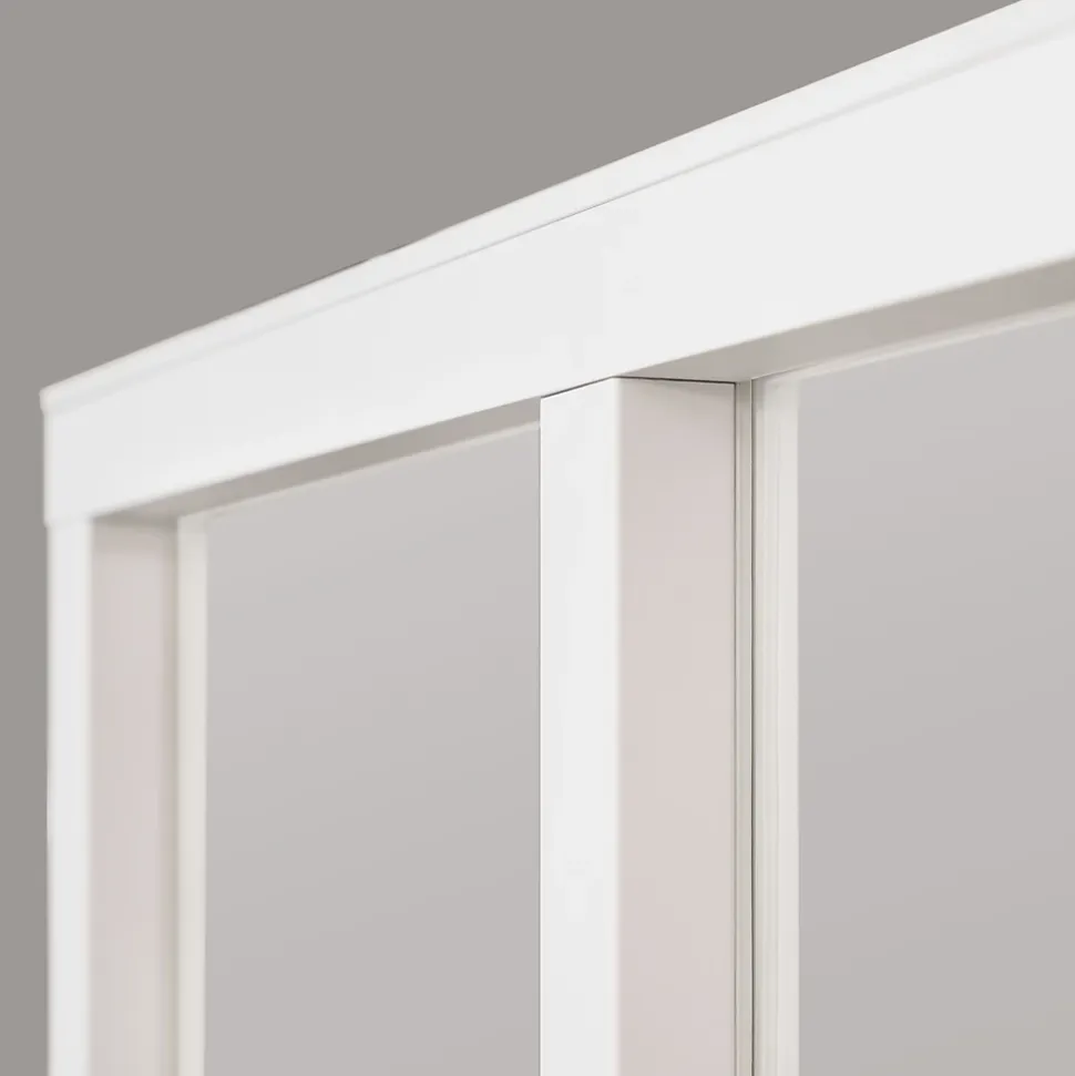 Verrière 2 carreaux transparents, coloris blanc H108 x l.63cm