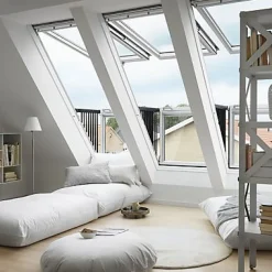 Verrière balcon Velux GDL Triple vitrage blanc SK19 114 x h.92 cm