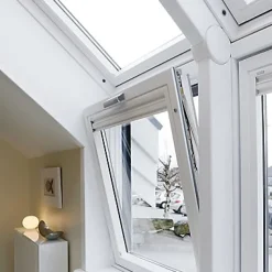 Verrière d'angle à souflet Velux VFE Tout confort bois UK31 2057 60 x h.134 cm