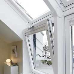 Verrière d'angle à souflet Velux VFE Tout confort bois SK35 2057 95 x h.114 cm