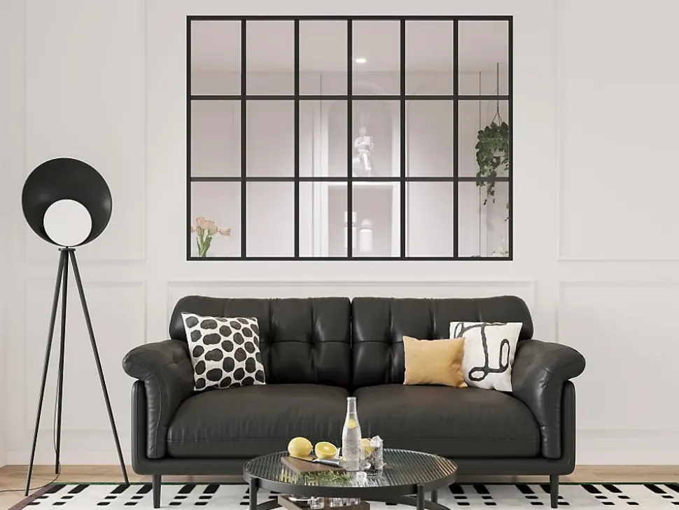 Verrière style orangerie en aluminium thermolaqué - 180x130 cm - Noir - ORANSA