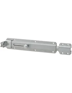 Verrou transversal, porte cadenas cadenassable, longueur 180mm, pêne plat coulissant, acier zingué - THIRARD