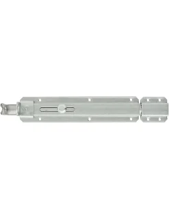 Verrou transversal, porte cadenas cadenassable, longueur 180mm, pêne plat coulissant, acier zingué - THIRARD