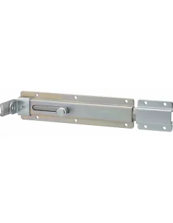 Verrou transversal, porte cadenas cadenassable, longueur 230mm, pêne plat coulissant, acier zingué - THIRARD