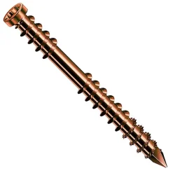 Vis de terrasse SPAX 5x60 mm tête cylindrique T-STAR plus T25, pointe CUT, inox A2 antique, 100 pcs