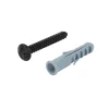 Vis indévissables pour grilles extensibles ⌀8X 60mm acier noir - lot de 10