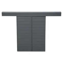 Volet coulissant aluminium anthracite Fortia - l.90 x H.135 cm - 2 vantaux